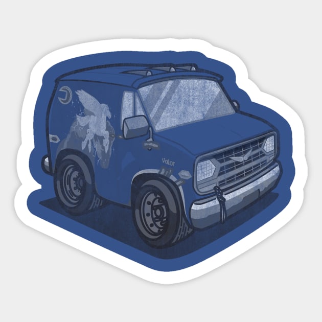 Guinevere (The Van - Worn) Sticker by jepegdesign